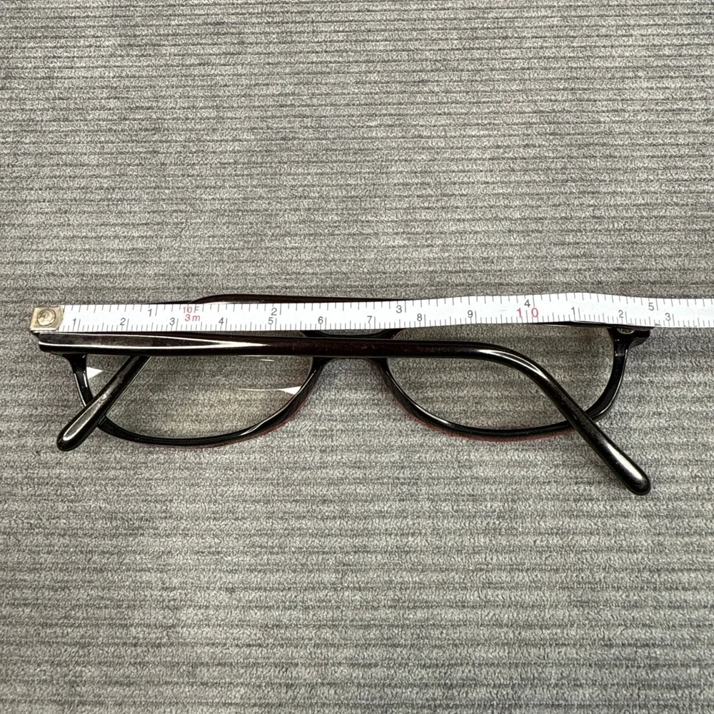 Halston‎ H 58 COL 30 Burgundy Red Oval Eyeglass Frames Made in USA Y2K